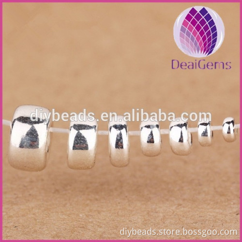 Jewelry finding 8/9/10mm 925 sterling silver spacer beads
